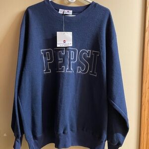 Pepsi size L navy crew neck, BRAND NEW!